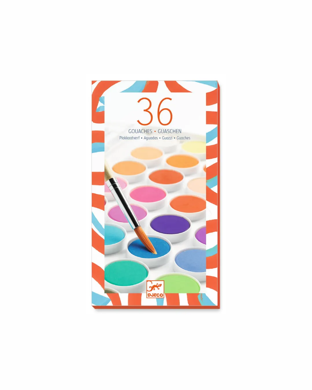 Djeco - farby akwarele 36 kolorów Djeco - farby akwarele 36 kolorów