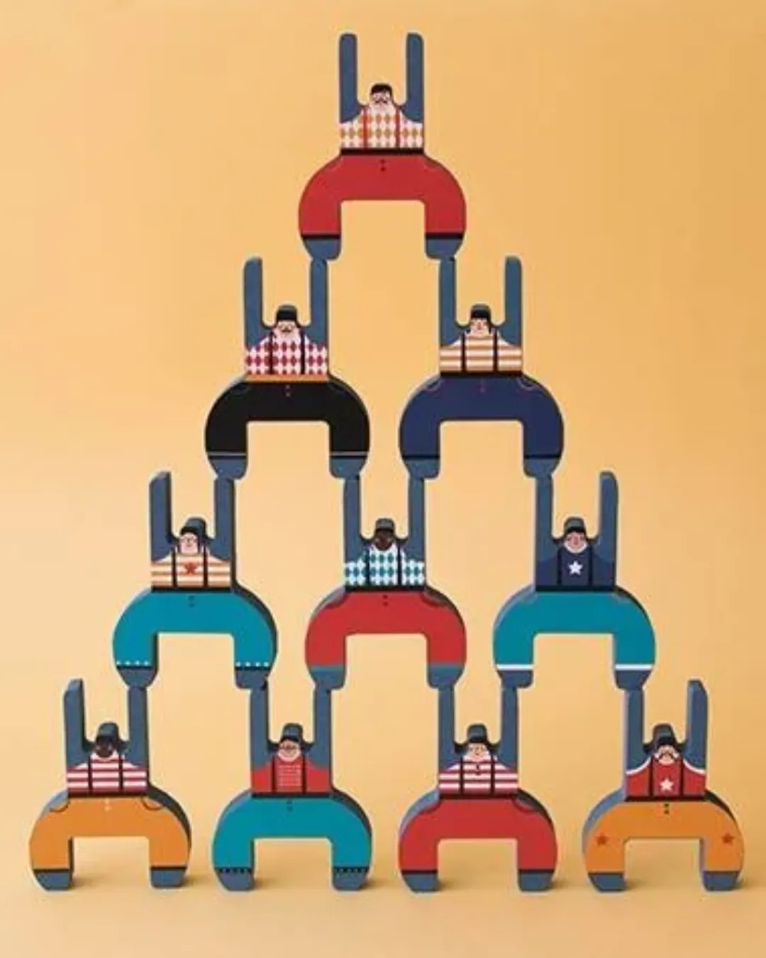 Londji - gra zręcznościowa drewniana Równoważnia Bracia Akrobaci 