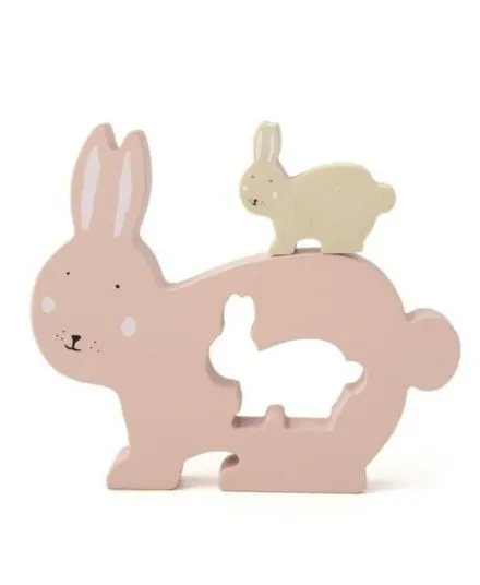Trixie - drewniane puzzle dopasowywanie Zwierzęta Królik