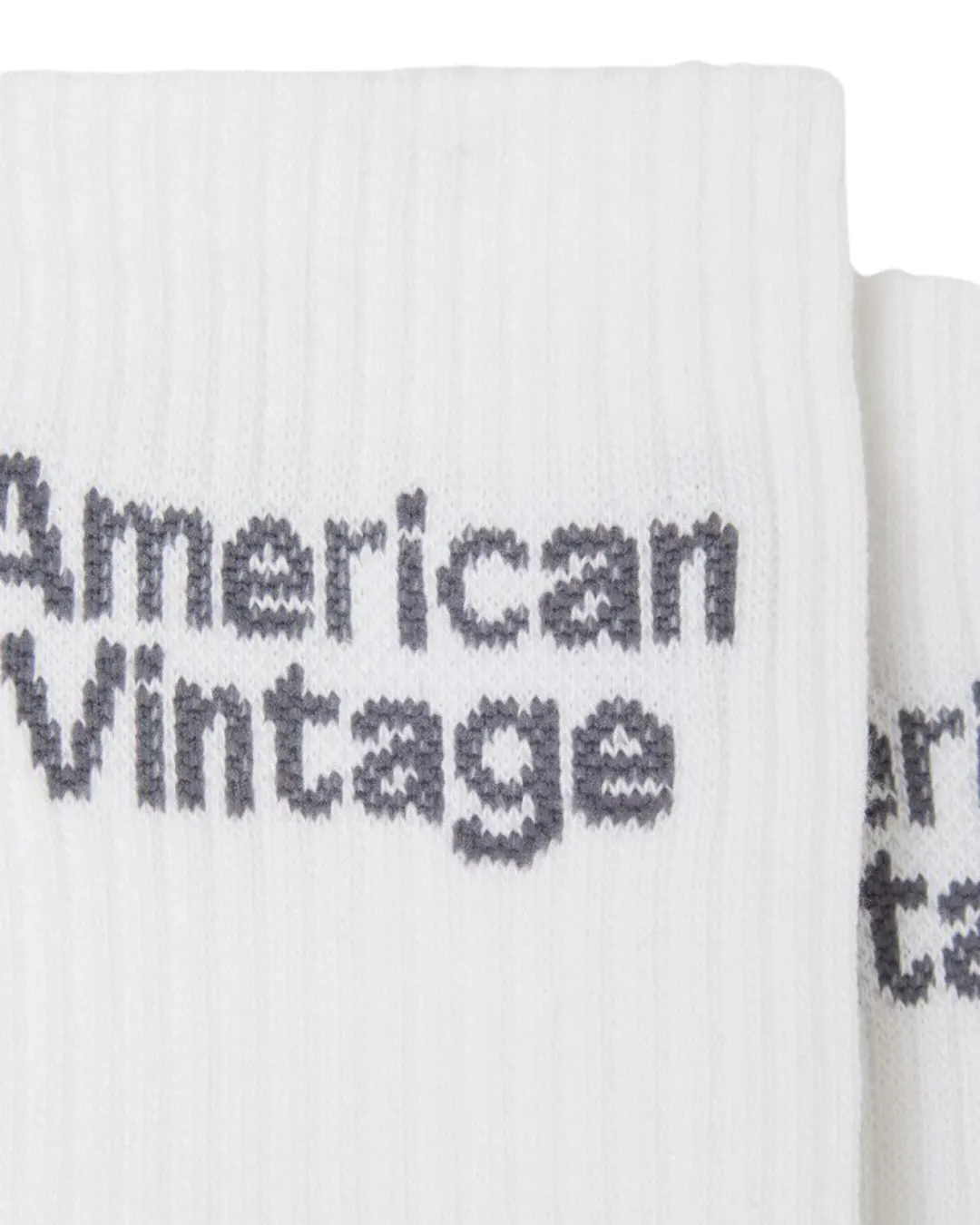 American Vintage - skarpetki z logo AMV Clypsun Blanc