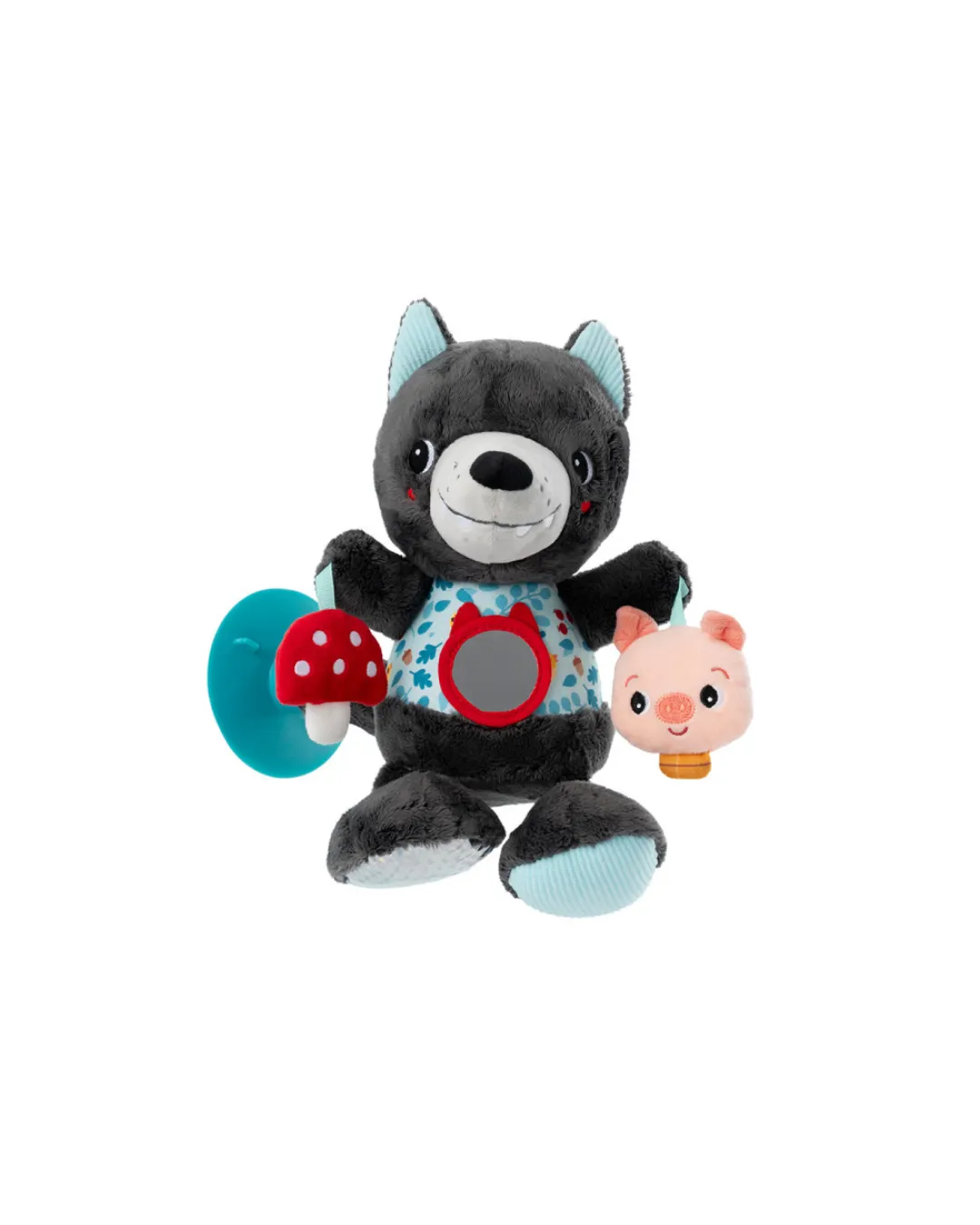 Lilliputiens - wielofunkcyjna przytulanka na przyssawce Wilk Louis