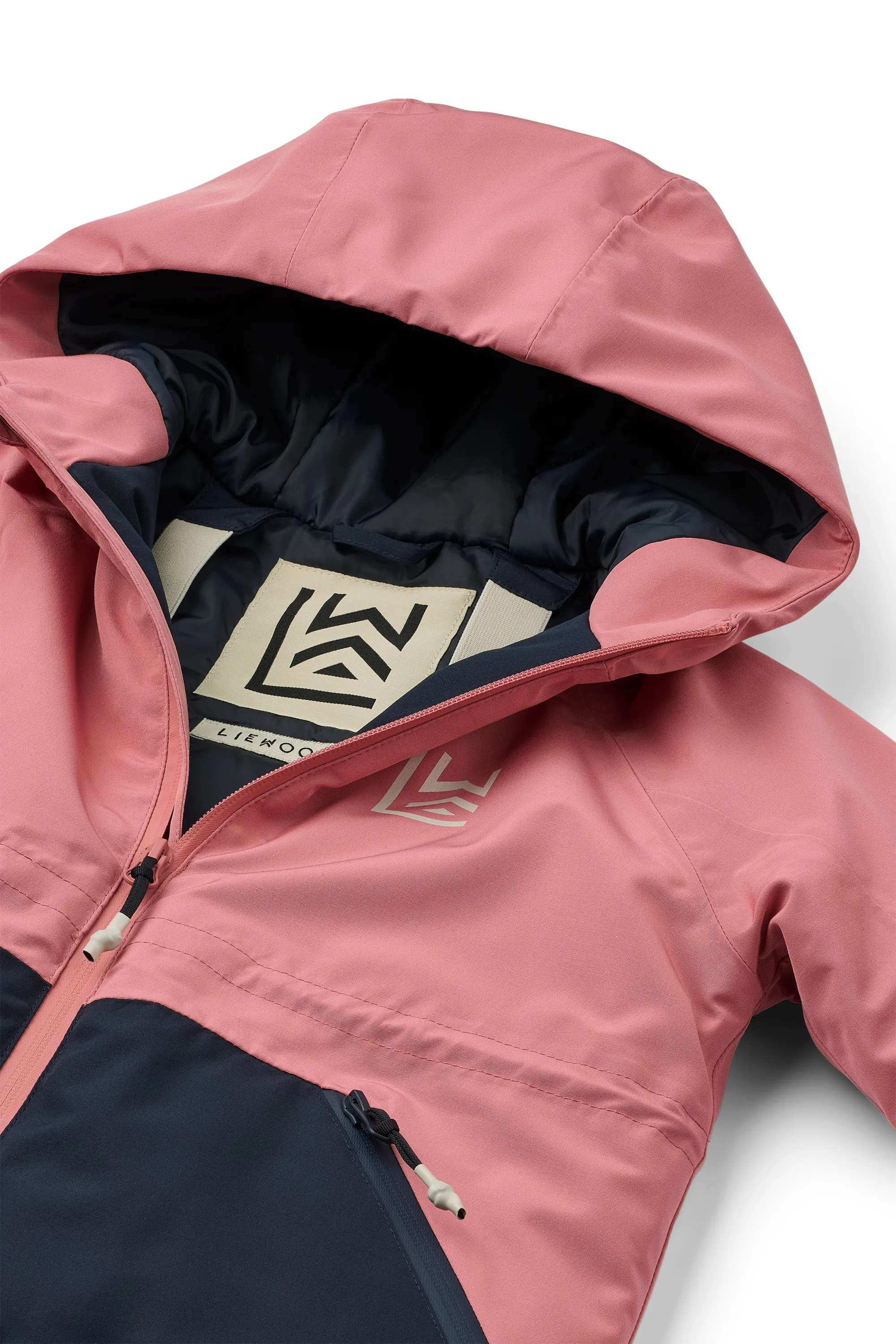 Liewood - kurtka zimowa Kalle Jacket Dusty Rose/Classic Navy