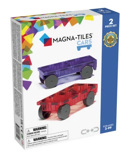 MAGNA-TILES - zestaw do rozbudowy autka Cars 2 elementy Czerwony i Fioletowy MAGNA-TILES - zestaw do rozbudowy autka Cars 2 elementy Czerwony i Fioletowy