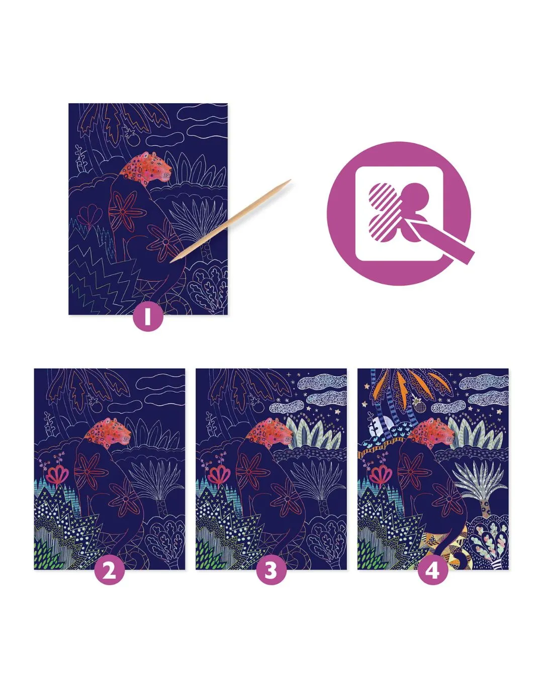 Djeco - wydrapywanka dla dzieci natura