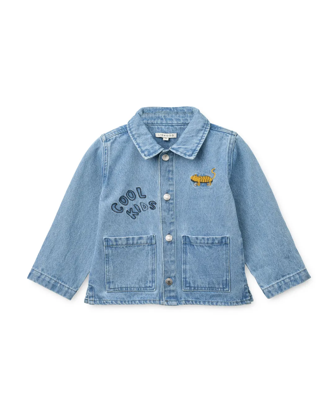 Liewood - koszula jeansowa Kinsley Placement Denim Cool kids / Light blue denim