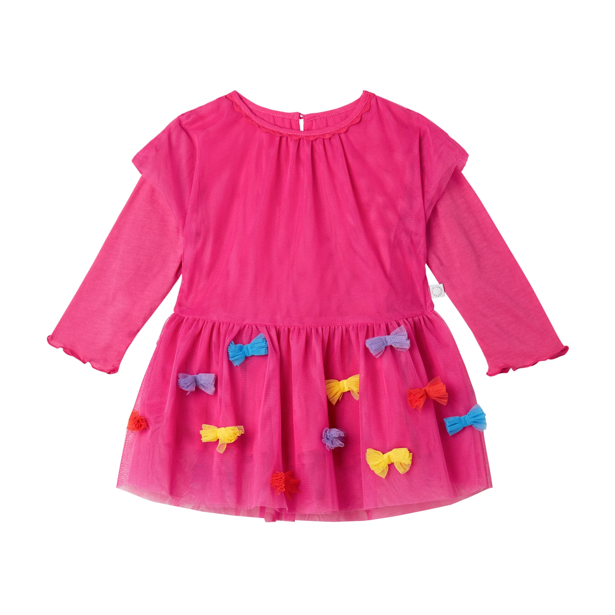 Stella McCartney - niemowlęca sukienka tiulowa z kokardami