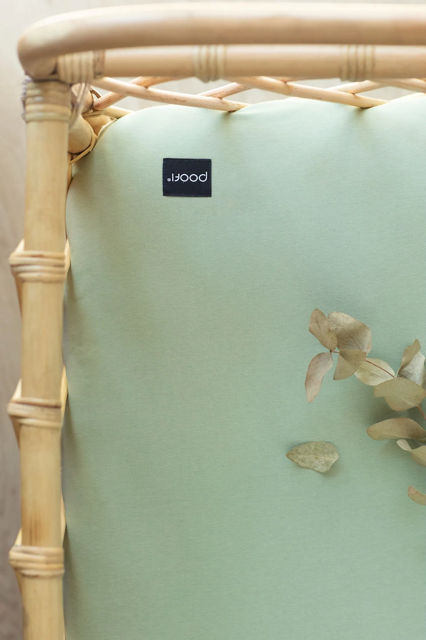 Poofi - prześcieradło Organic&Color 60x120 Szałwia Poofi - prześcieradło Organic&Color 60x120 Szałwia