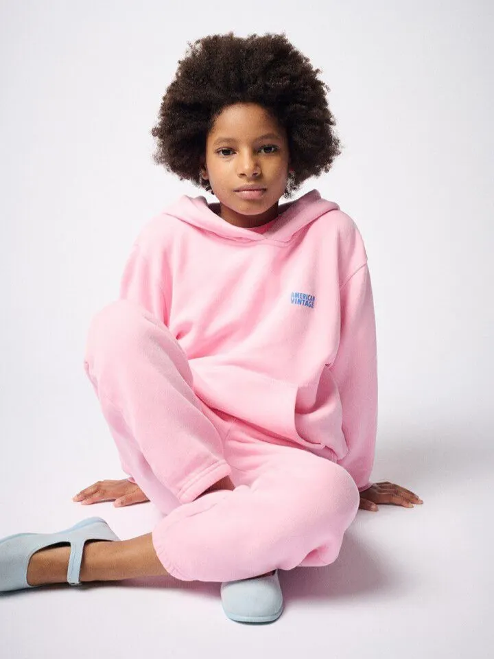 American Vintage - bluza dziecięca z kapturem Izubird Barbe A Papa Vintage