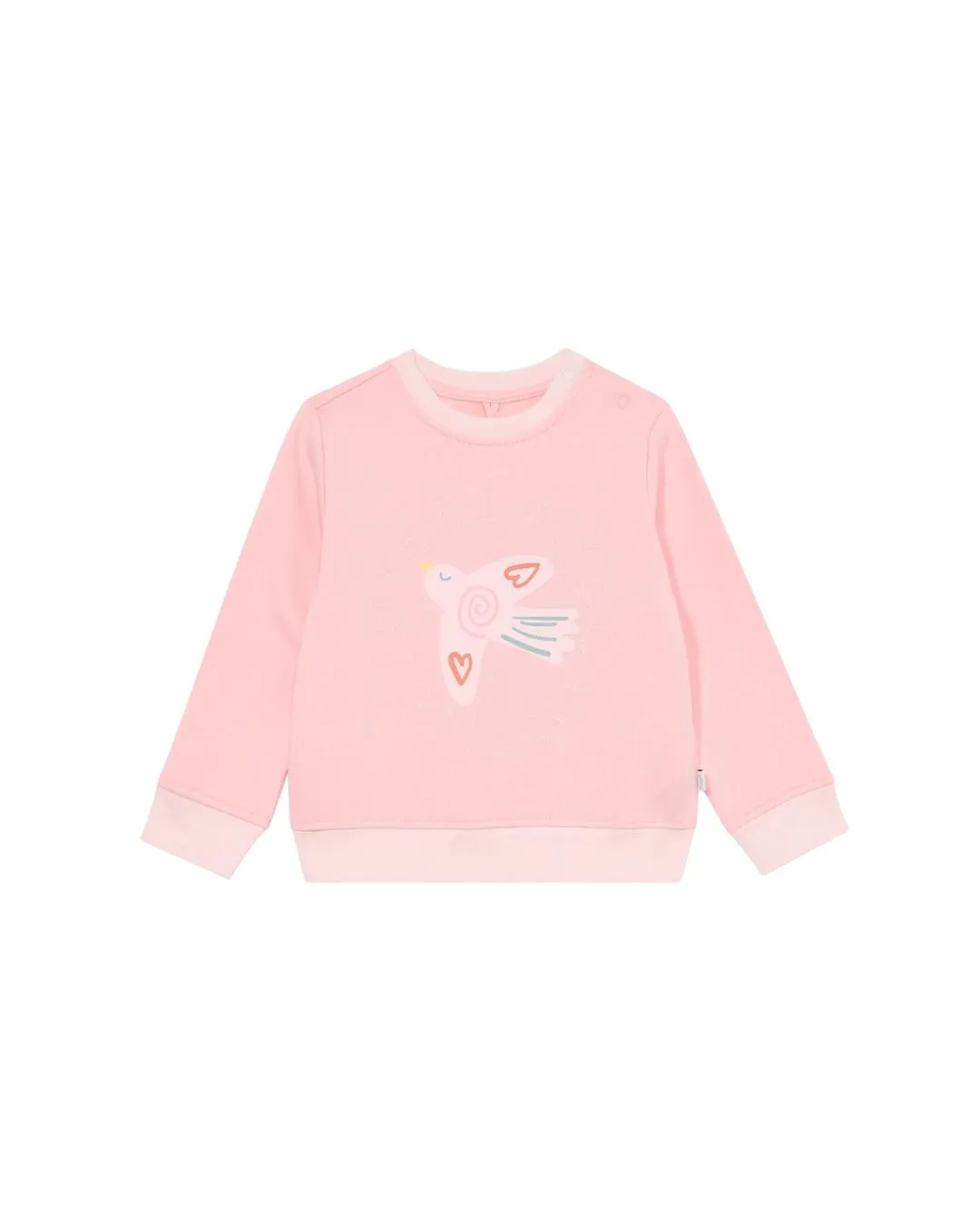 Stella McCartney - bluza bawełniana niemowlęca ze ściągaczami Bird Logo Stella McCartney - bluza bawełniana niemowlęca ze ściągaczami Bird Logo
