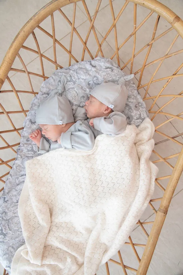 Bamboom - bambusowa czapka dla noworodka Pure niebieska