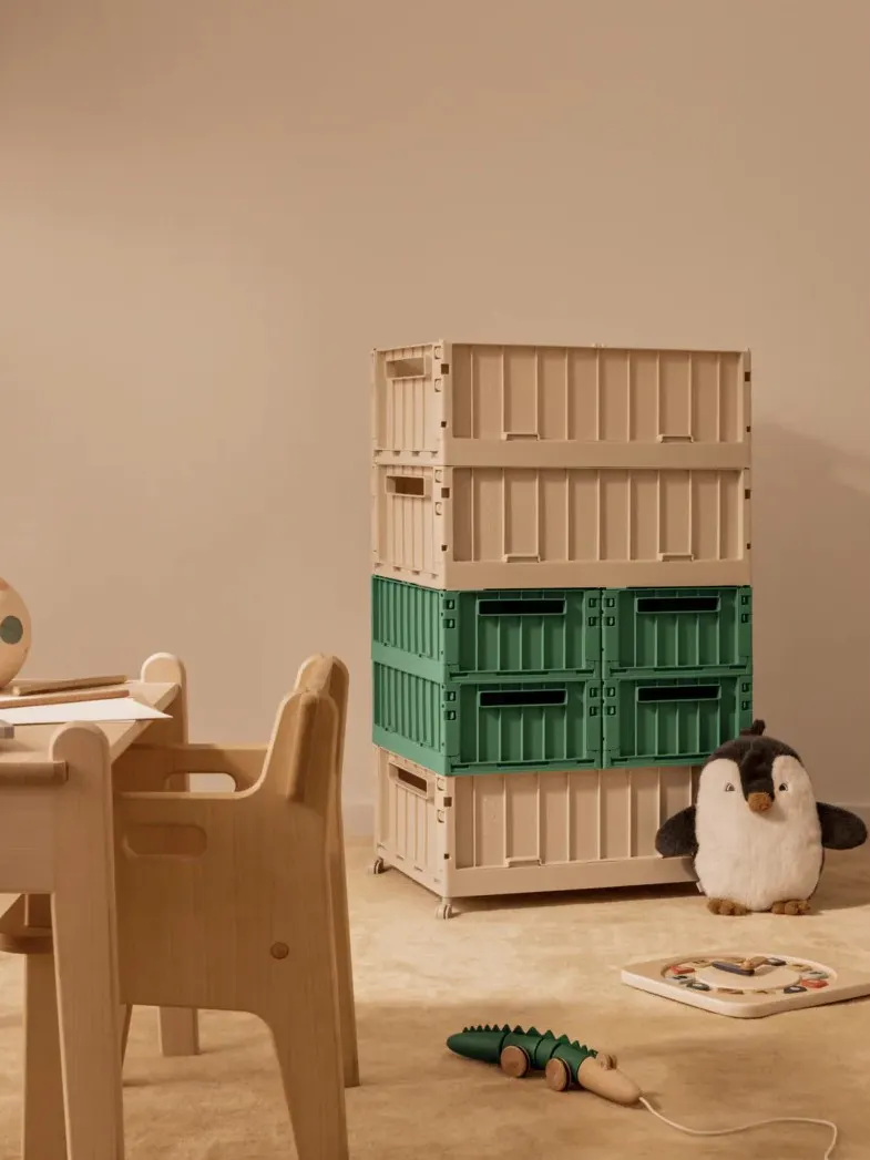 Liewood - składana skrzynka do przechowywania Weston Storage Box M 2-pak Dusty Ivy Liewood - składana skrzynka do przechowywania Weston Storage Box M 2-pak Dusty Ivy