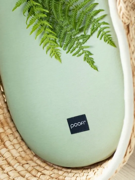 Poofi - prześcieradło do wózka Organic Szałwia Poofi - prześcieradło do wózka Organic Szałwia