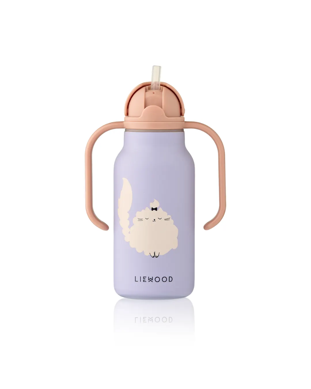 Liewood - butelka termiczna Kimmie 250 ml Cat / Warm lilac
