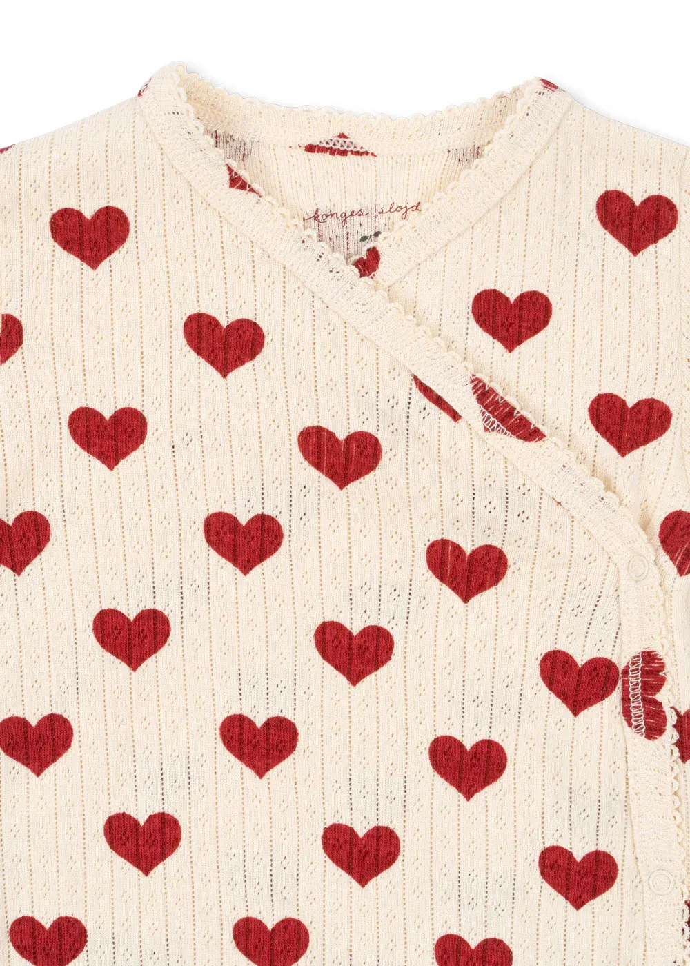 Konges Sløjd - rampers/pajacyk niemowlęcy Minnie Newborn Onesie GOTS Konges Sløjd - rampers/pajacyk niemowlęcy Minnie Newborn Onesie GOTS