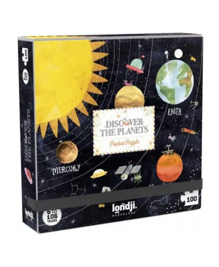 Londji - kieszonkowe puzzle dla dzieci 100 sztuk Odkrywaj Planety