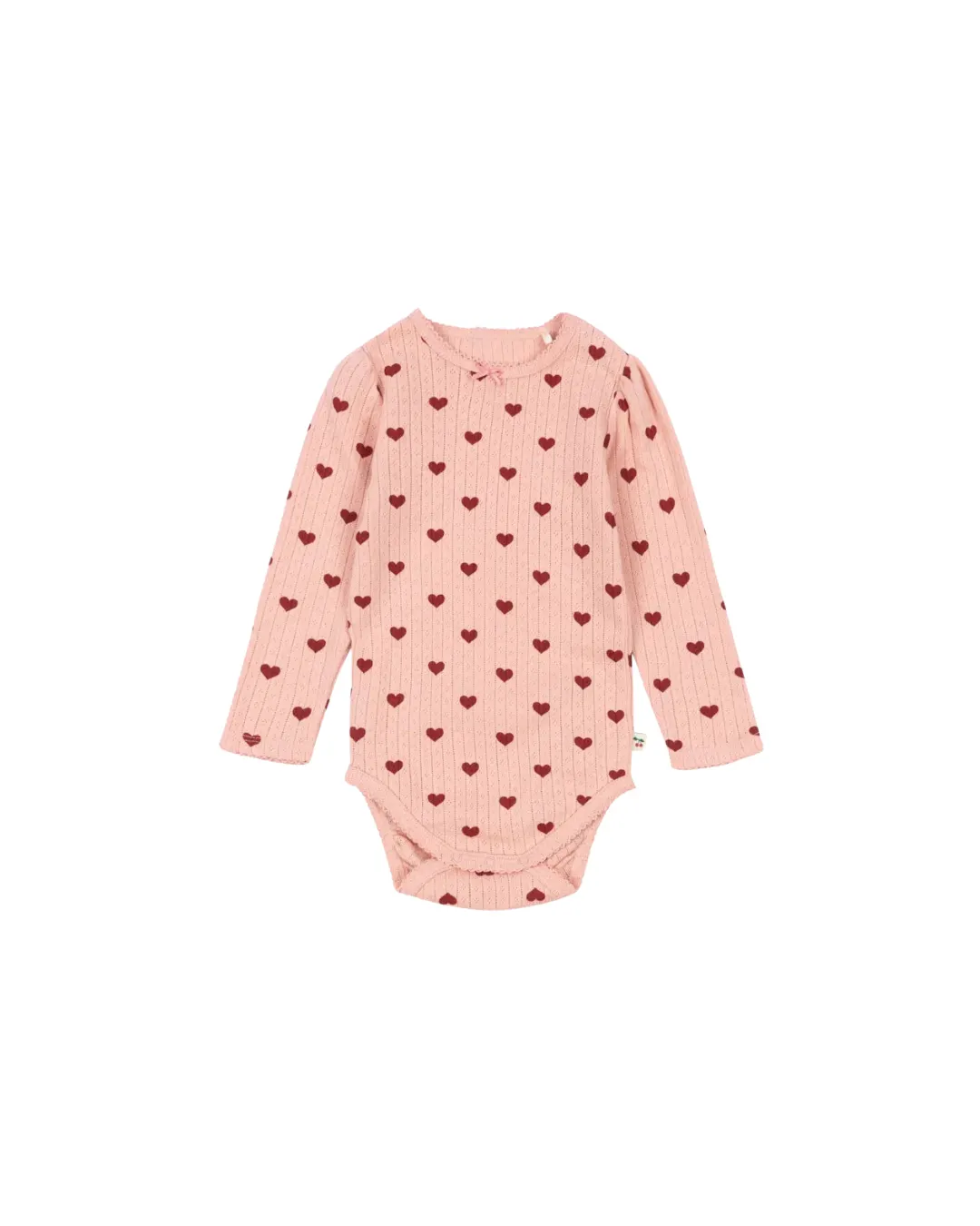 Konges Sløjd - body niemowlęce Minnie Body GOTS Amour Rouge