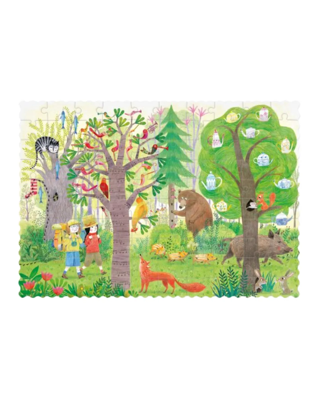 Londji - dwustronne puzzle dla dzieci kieszonkowa wersja Dzień i Noc