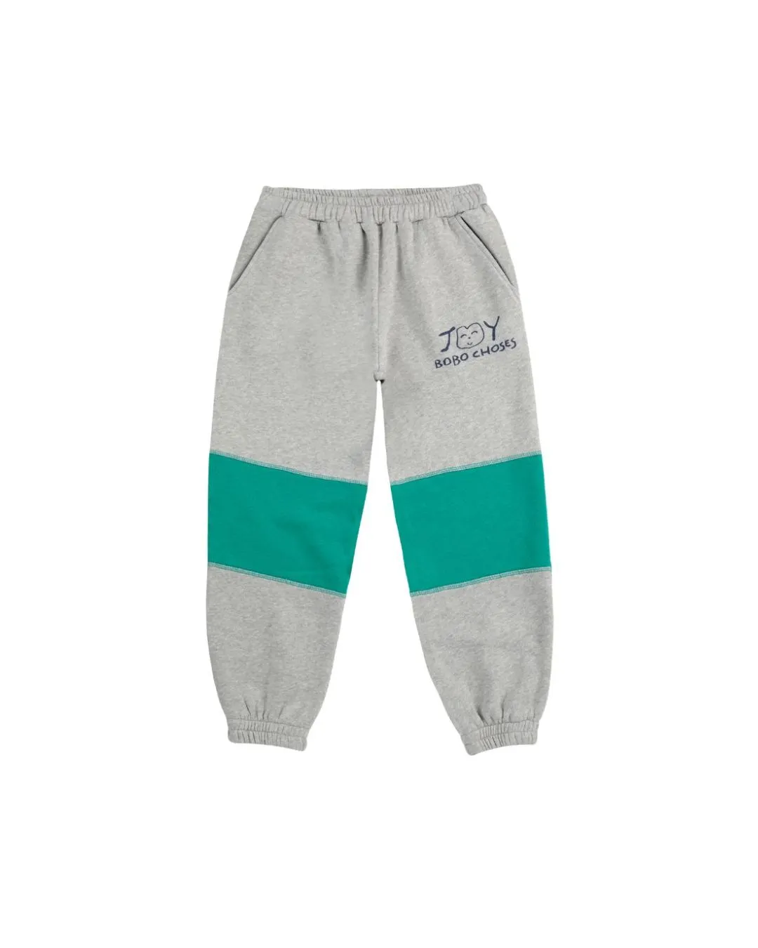 BOBO CHOSES - spodnie do joggingu Joy heather grey melanżowo-szare BOBO CHOSES - spodnie do joggingu Joy heather grey melanżowo-szare