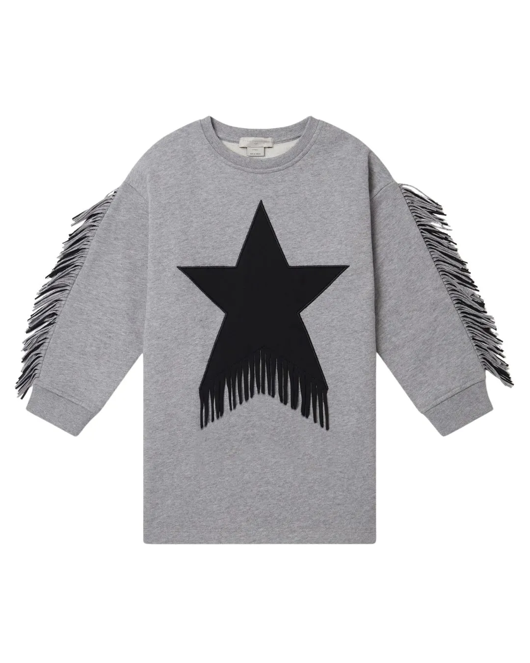 Stella McCartney - Sukienka Star Graphic Fringed