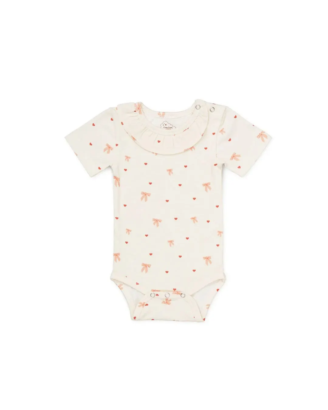 Cam Cam Copenhagen - body z krótkim rękawem Olivia GOTS Bows