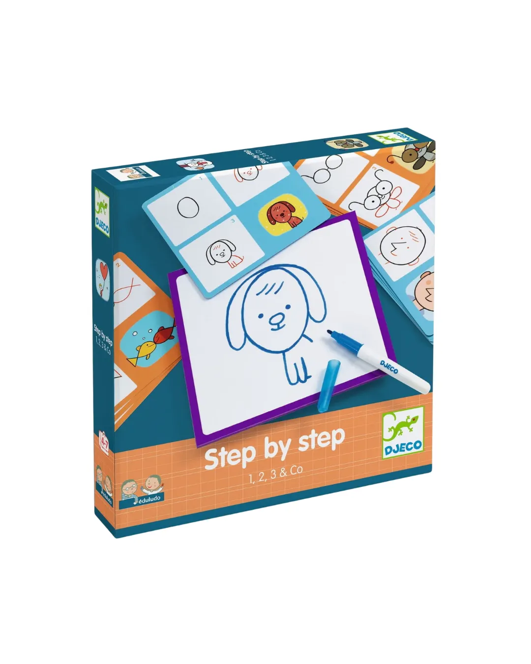 Djeco - rysowanie krok po kroku dla dzieci 1, 2, 3