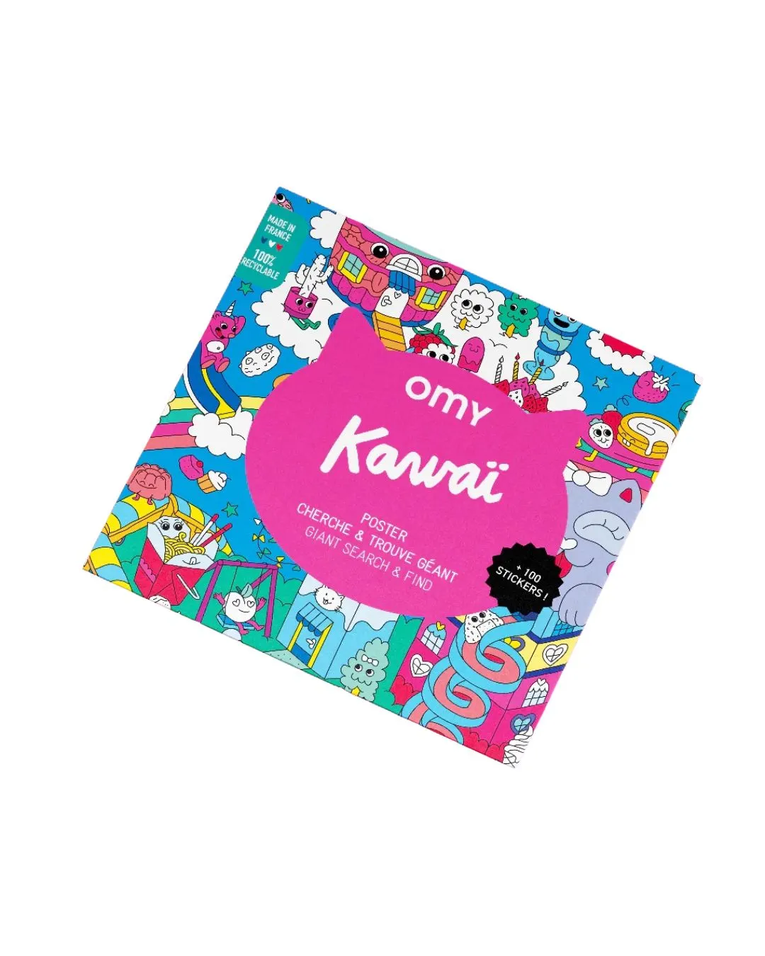 Omy - plakat z naklejkami Kawaii