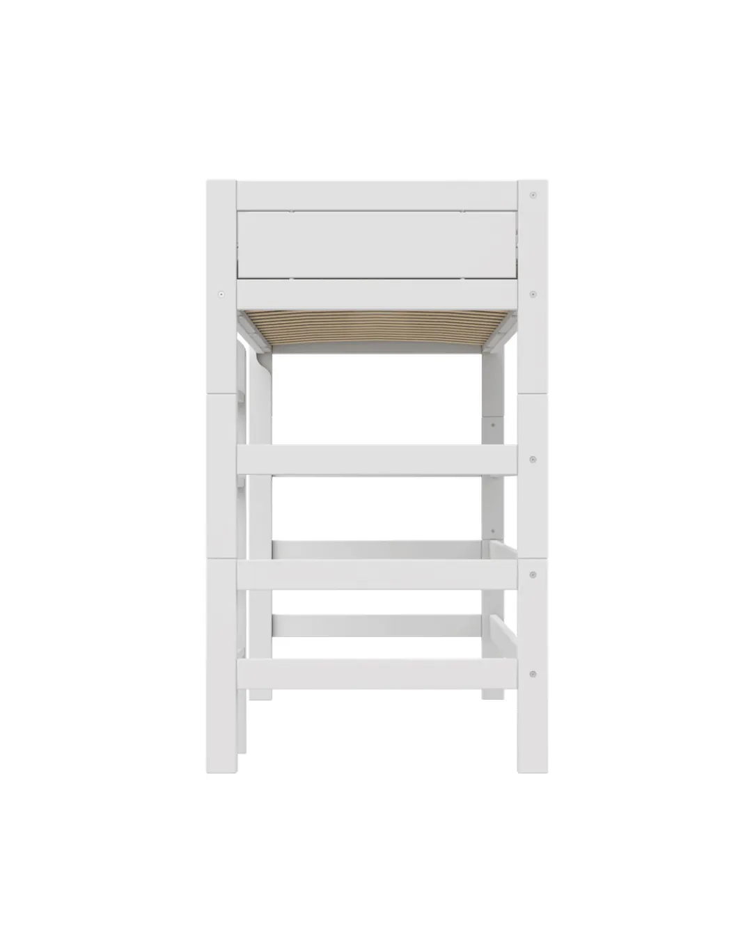 LIFETIME Kidsrooms - łóżko wysokie High Sleeper 177 cm z drabinką White Standard