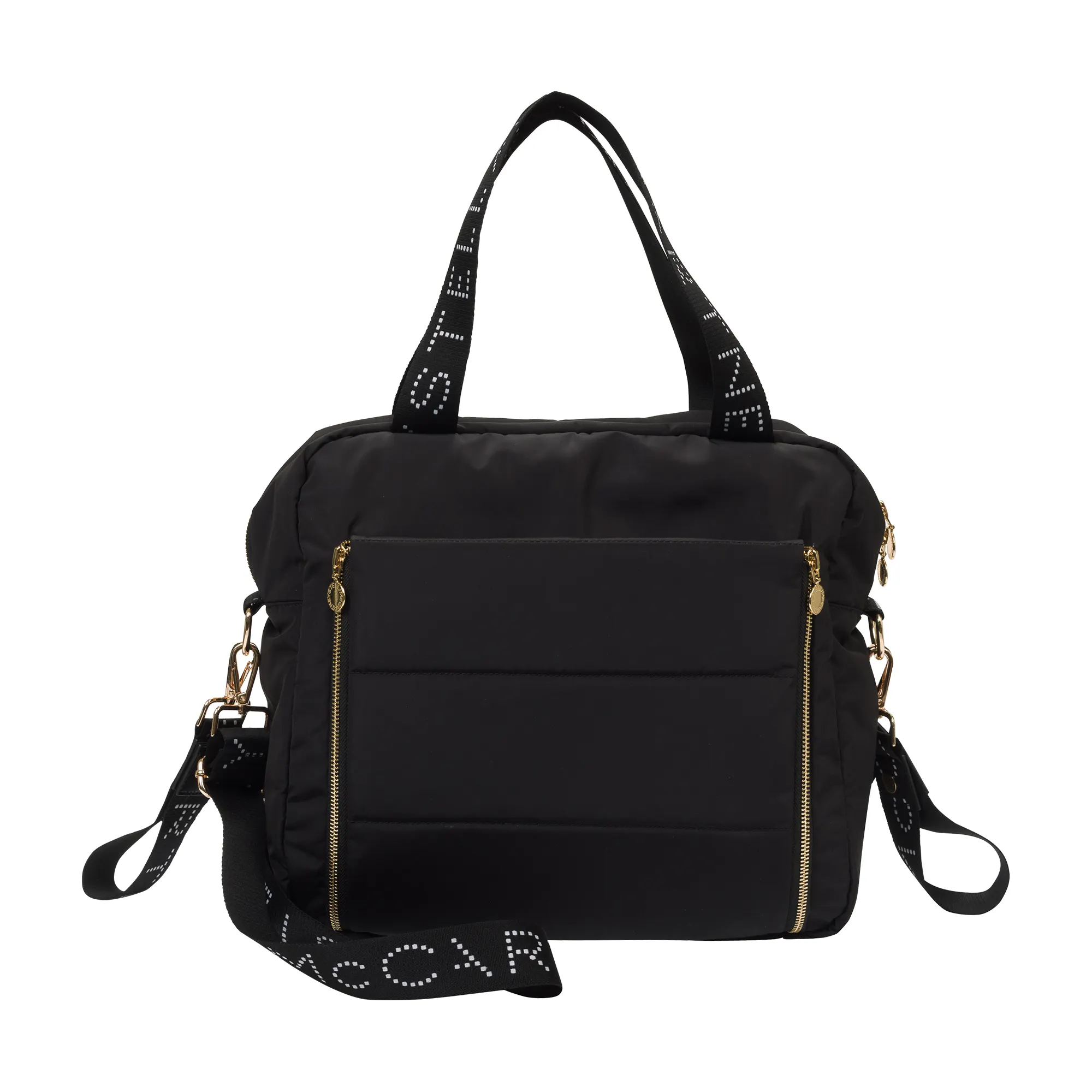 Stella McCartney - duża torba dla mamy Logo Tape Changing Tote Bag