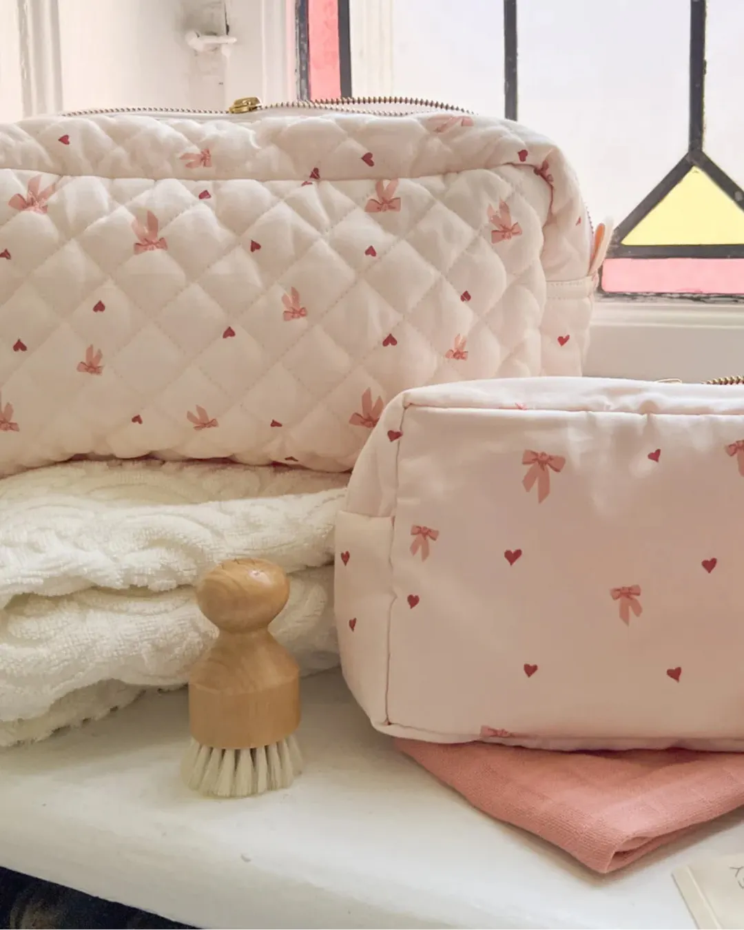 Cam Cam Copenhagen - pikowana kosmetyczka organizer Bows