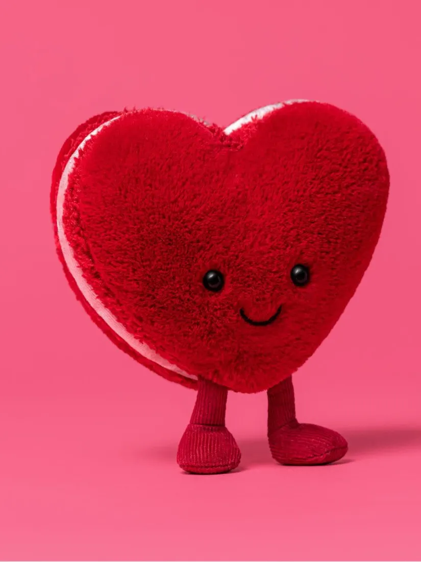 Jellycat - wesoły makaronik serce Arlette 13 cm 