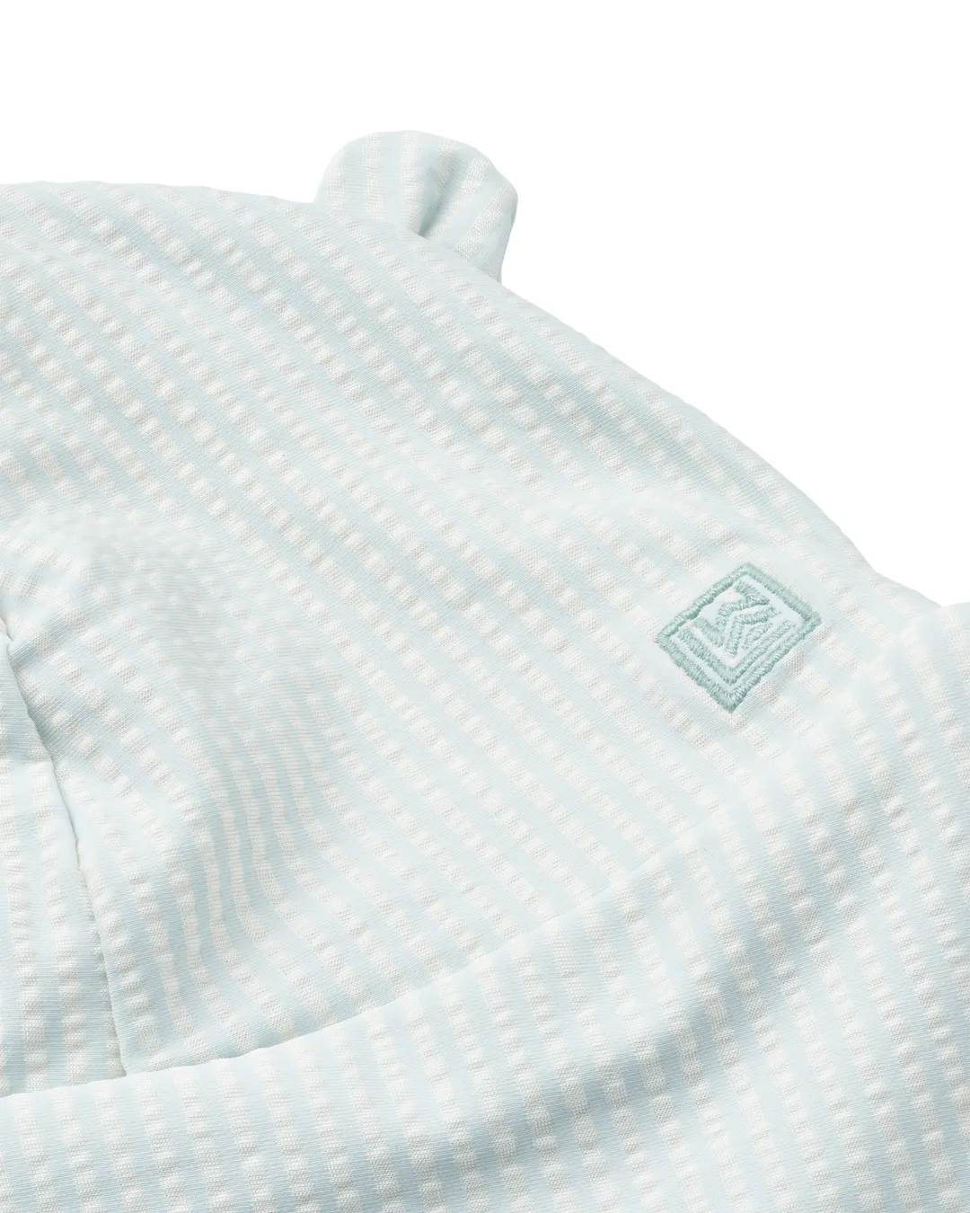 Liewood - kapelusz przeciwsłoneczny Senia Seersucker z uszami pure sky creme de la creme