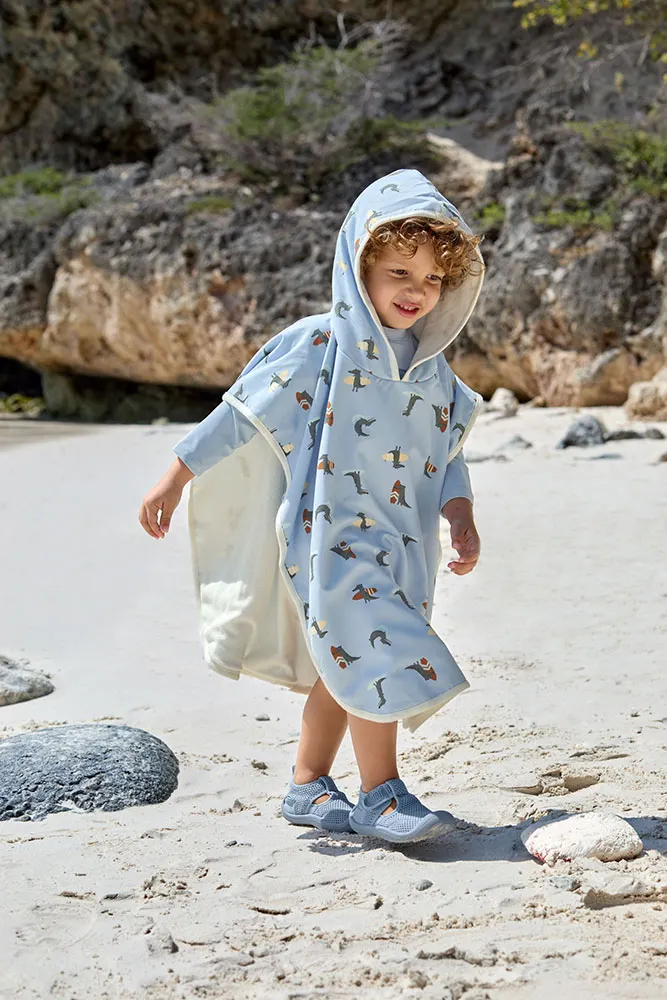 Dziecięce ponczo plażowe z wzorem i kapturem Lassig LSF UV Dziecięce ponczo plażowe z wzorem i kapturem Lassig LSF UV