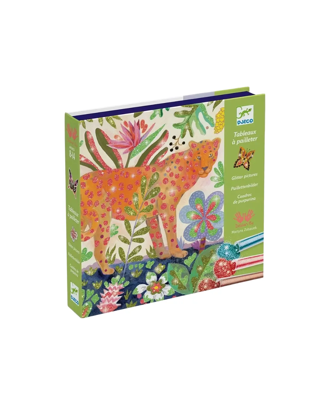 Djeco - zestaw artystyczny z brokatem Tropiki Djeco - zestaw artystyczny z brokatem Tropiki