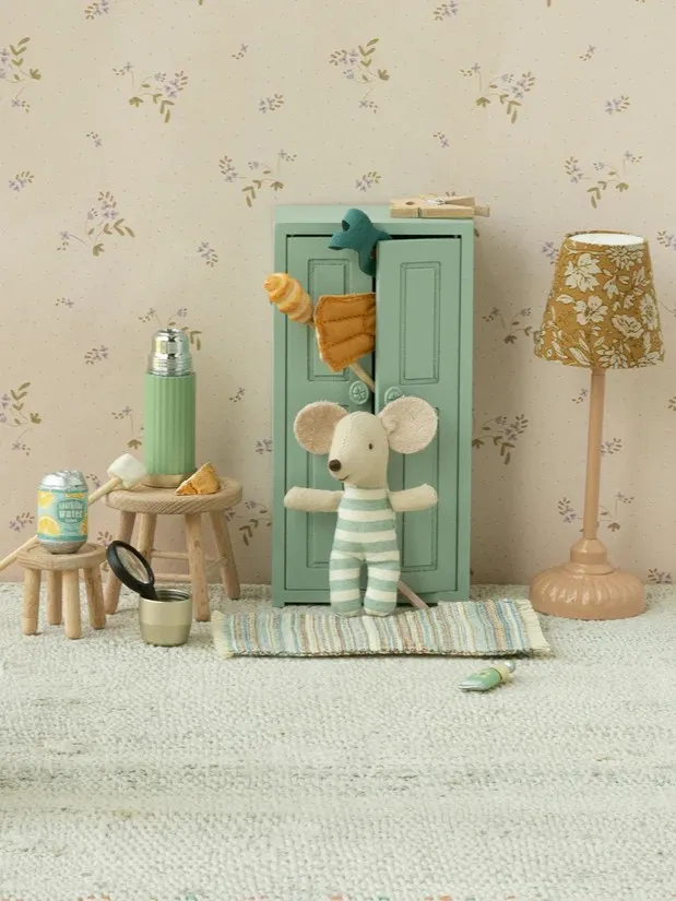 Maileg - szafa dla myszek Soft Blue