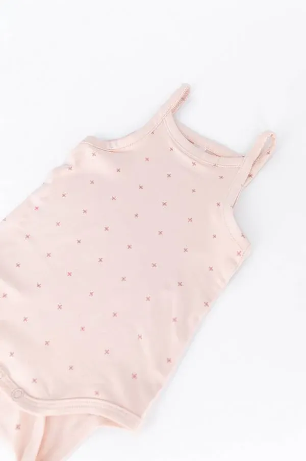 Bamboom - bambusowe body na cienkich ramiączkach Flower