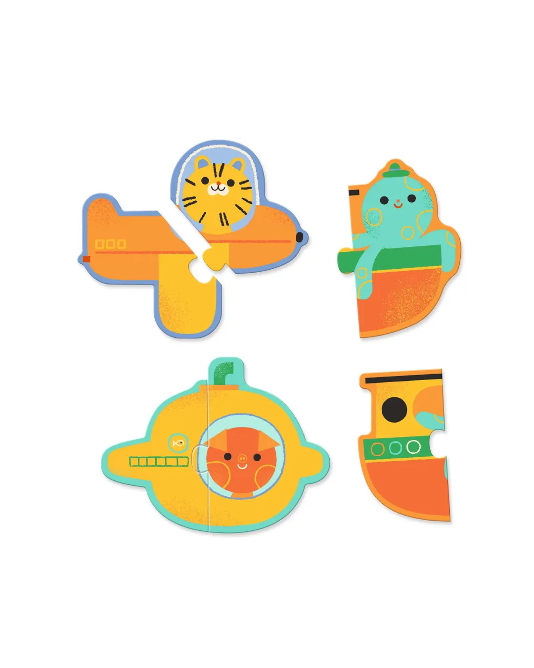 Djeco - puzzle duo Pojazdy 