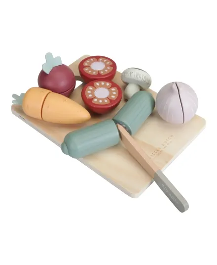 Little Dutch - drewniane warzywa do krojenia z deską