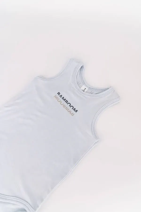 Bamboom - bambusowe body bez rękawów niebieskie Bamboom - bambusowe body bez rękawów niebieskie