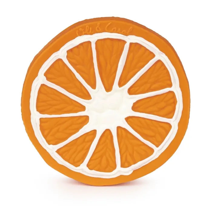 Oli&Carol - gryzak zabawka dla niemowląt pomarańcza Clementino Orange