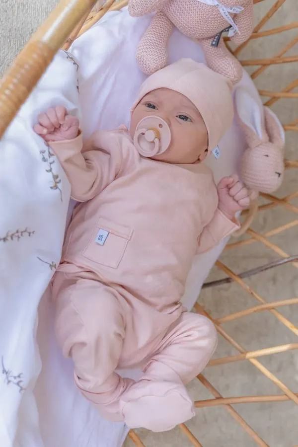 Bamboom - bambusowe półśpiochy dla noworodka Pure 1m różowe Bamboom - bambusowe półśpiochy dla noworodka Pure 1m różowe