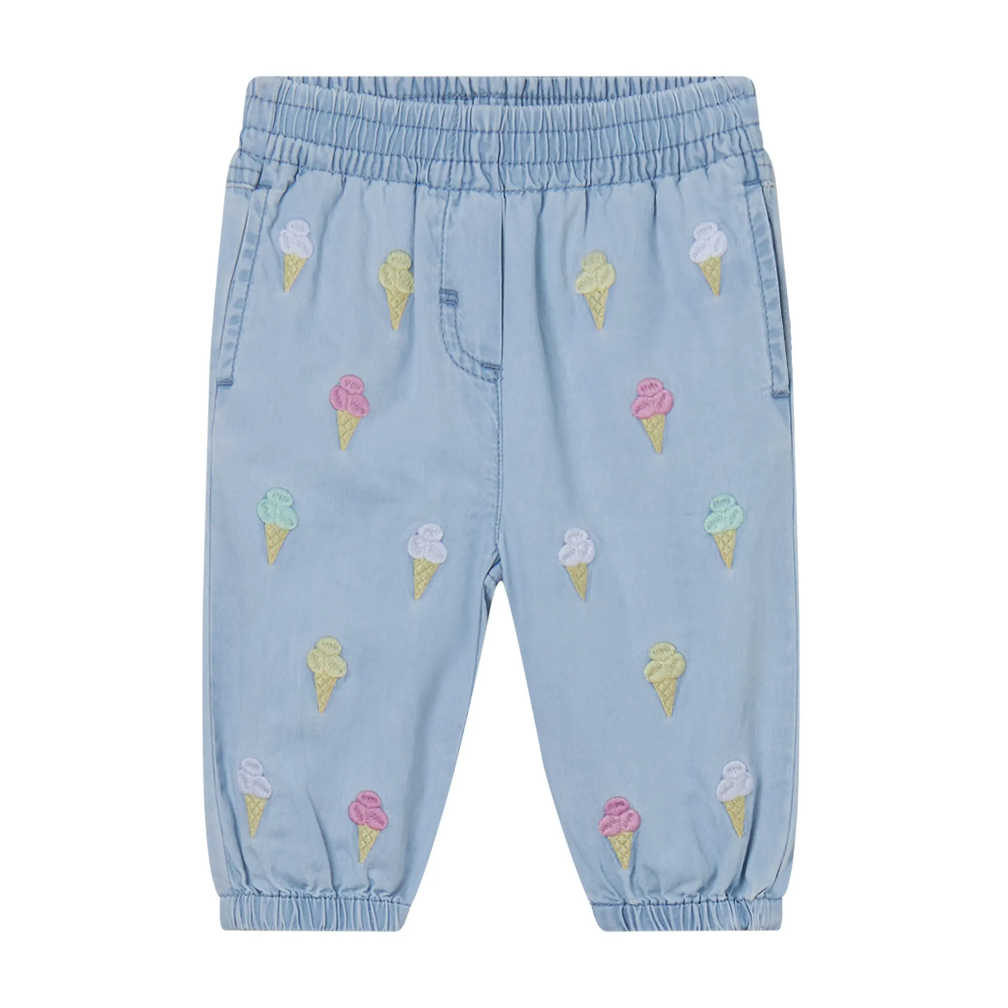Stella McCartney - spodnie dziewczęce Ice Cream Embroidered Joggers Stella McCartney - spodnie dziewczęce Ice Cream Embroidered Joggers