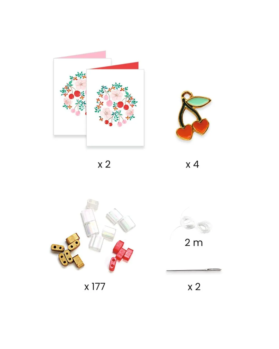 Zestaw do tworzenia bransoletki przyjaźni Djeco Wisienki