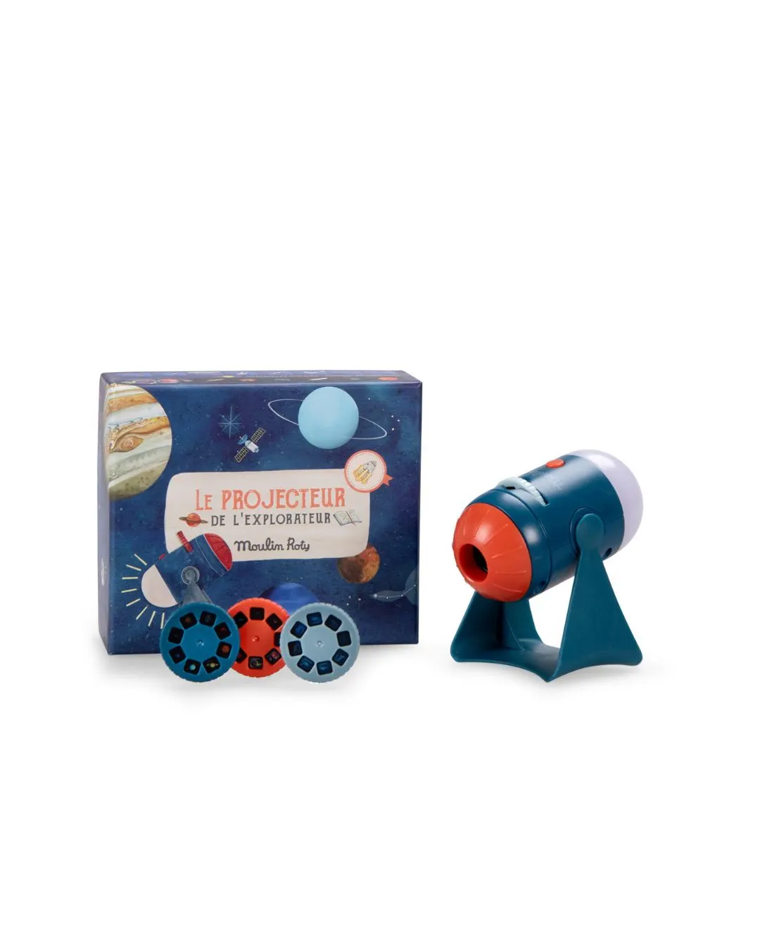 Moulin Roty - projektor z funkcją lampki dla dzieci 2w1 Odkrywca