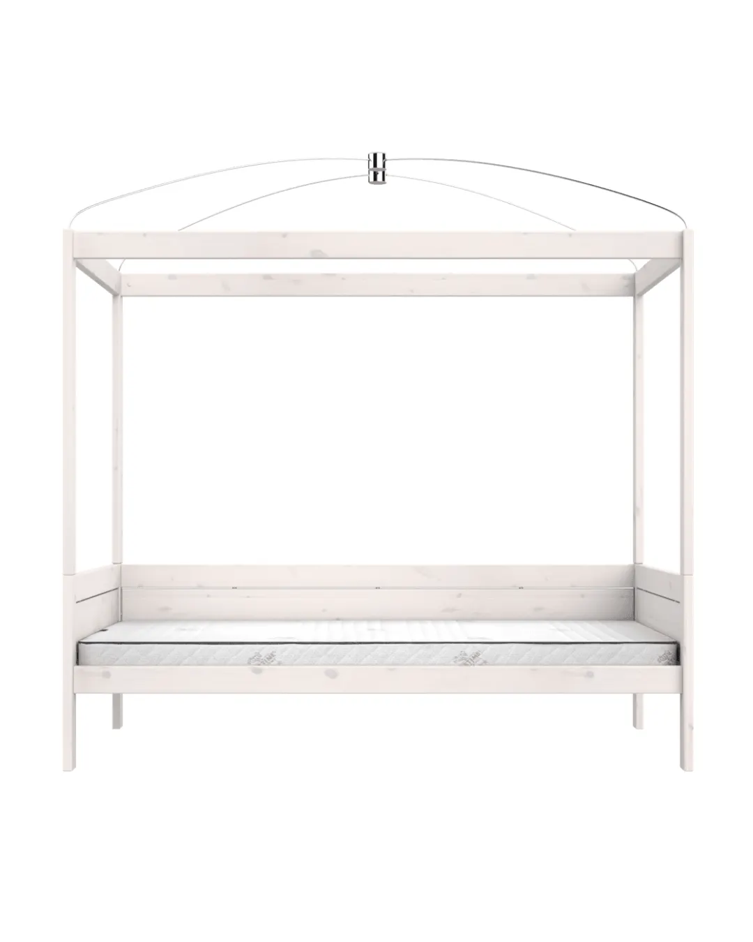LIFETIME Kidsrooms - łóżko z baldachimem Four Poster 120x200 cm Whitewash Premium LIFETIME Kidsrooms - łóżko z baldachimem Four Poster 120x200 cm Whitewash Premium