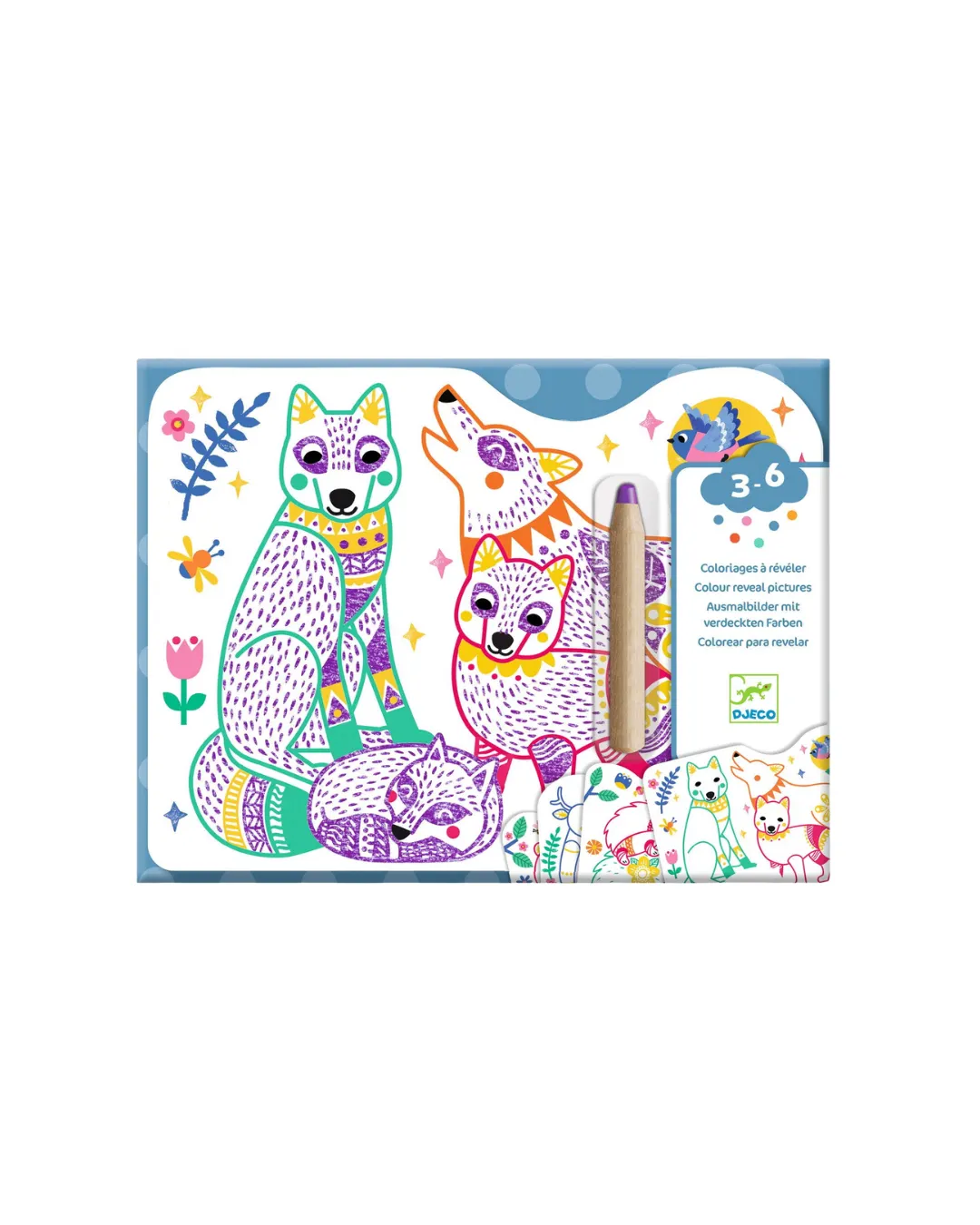 Djeco - magiczne kolorowanki Leśne Zwierzątka