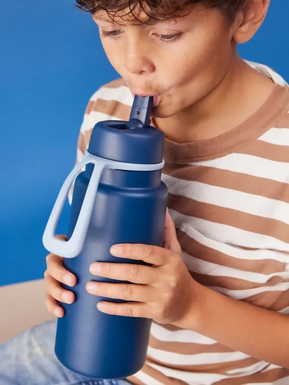 B.box - Butelka termiczna ze składanym ustnikiem – termos ze stali nierdzewnej 1l Midnight