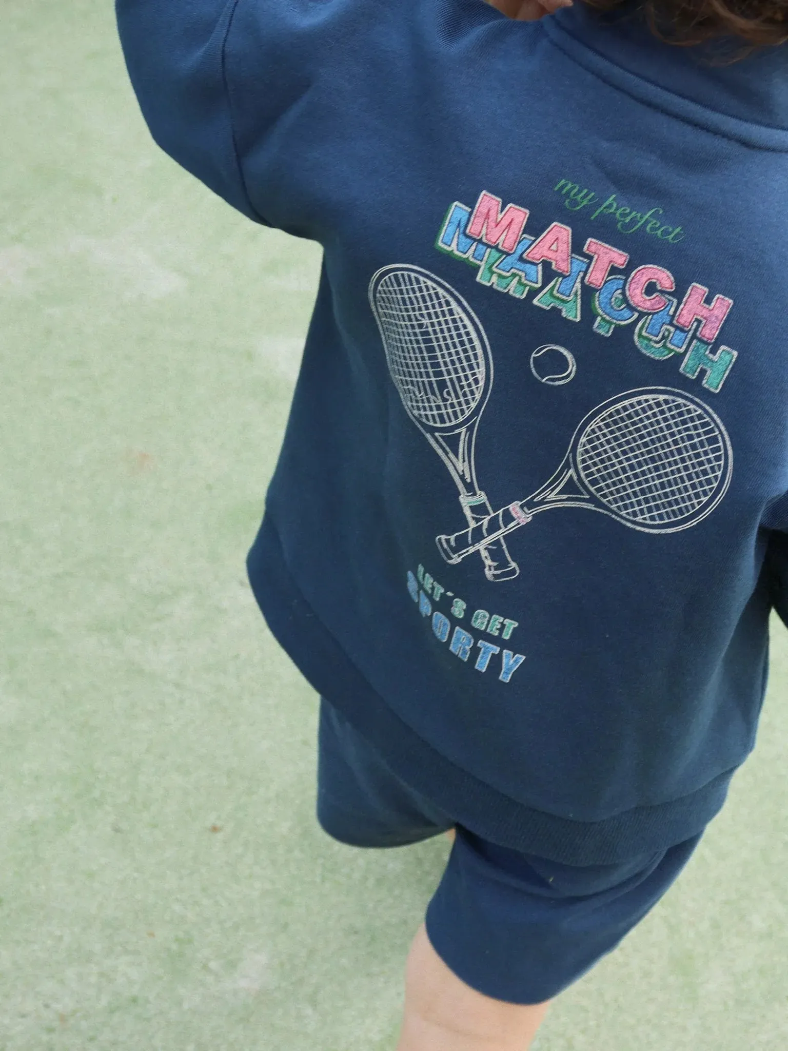 Konges Sløjd - szorty dziecięce Spotty Sweat Shorts Total Eclipse