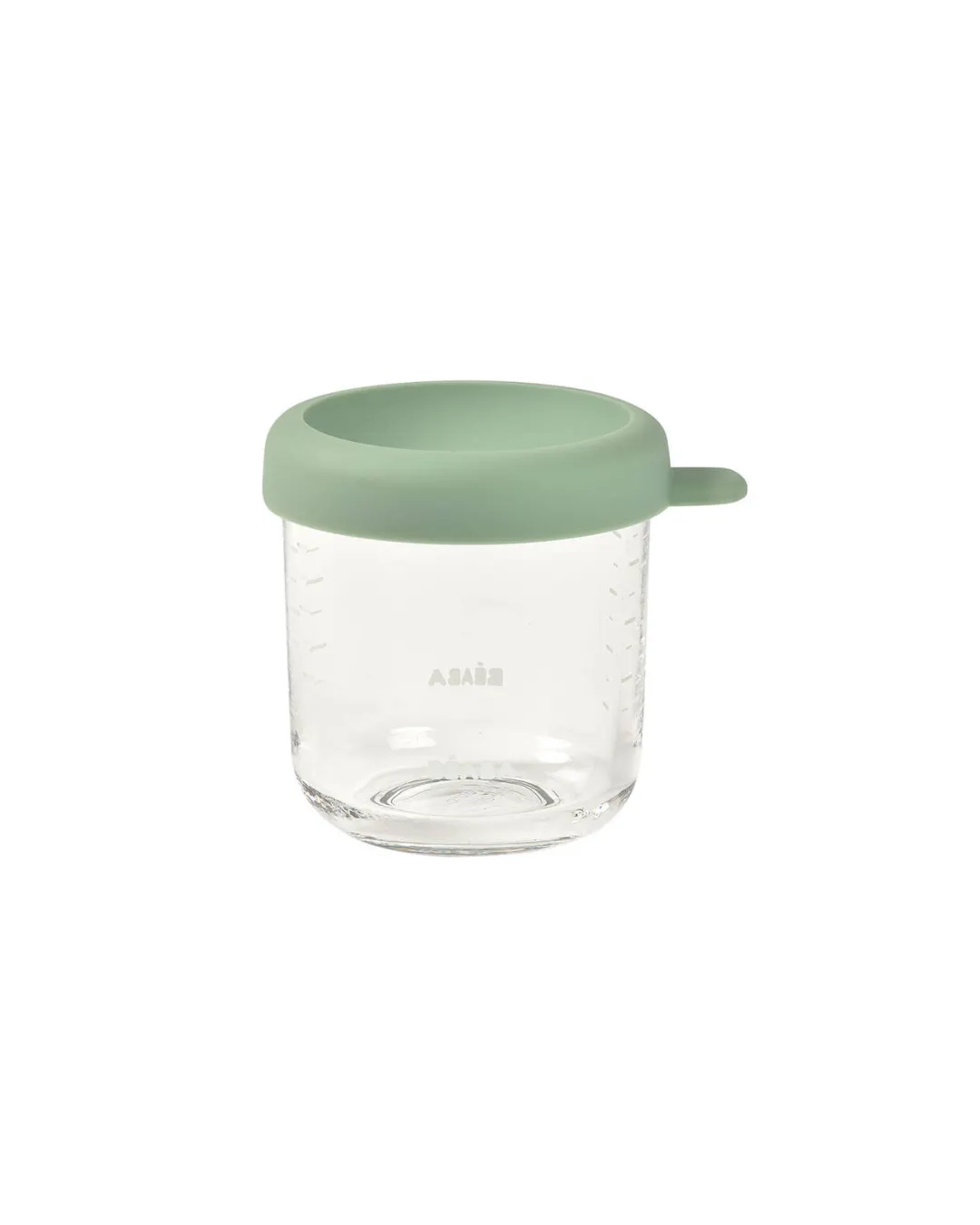 Beaba - pojemnik słoiczek szklany z zamknięciem 250 ml Sage Green Beaba - pojemnik słoiczek szklany z zamknięciem 250 ml Sage Green