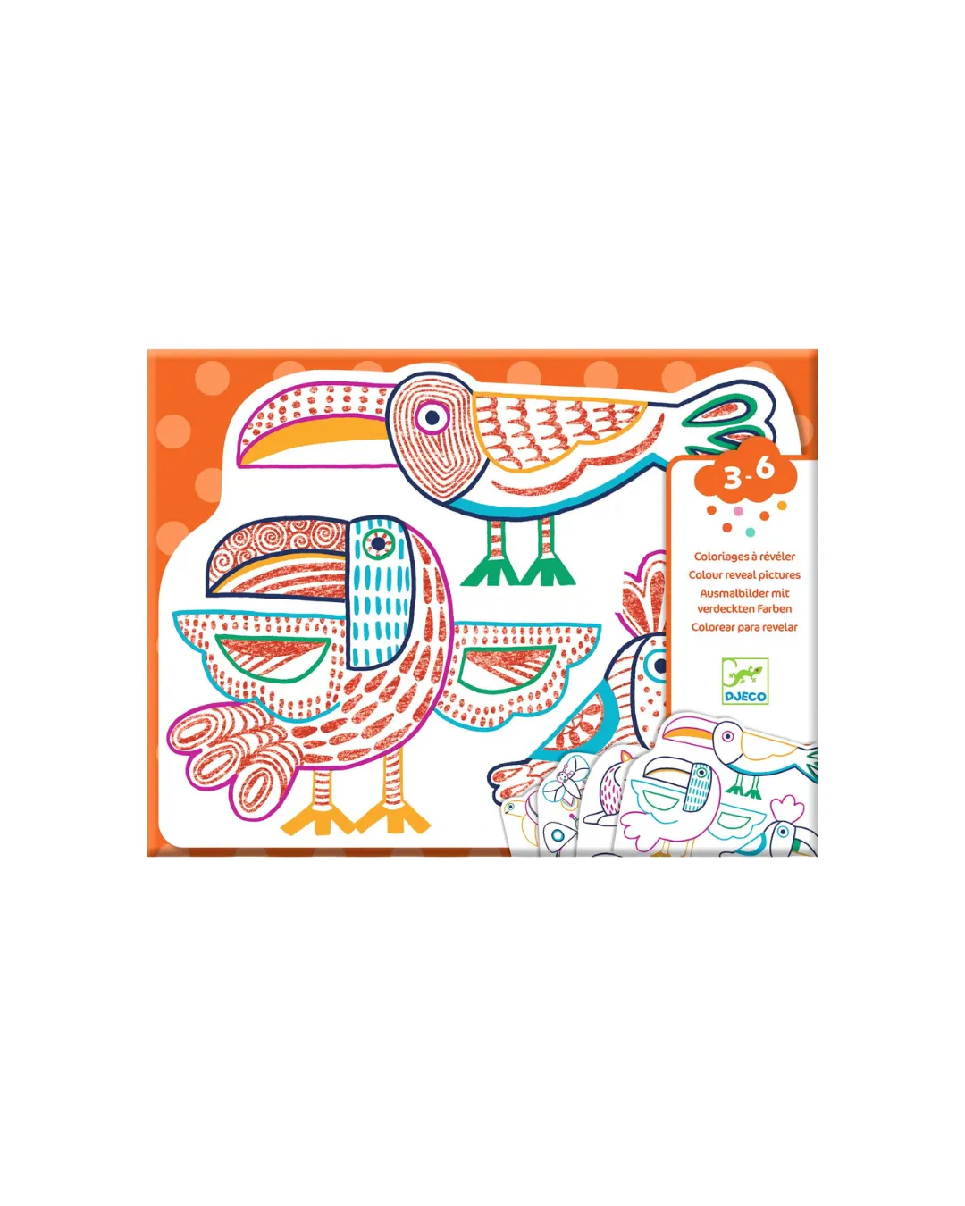 Djeco - magiczne kolorowanki Dzikie Rodzinki