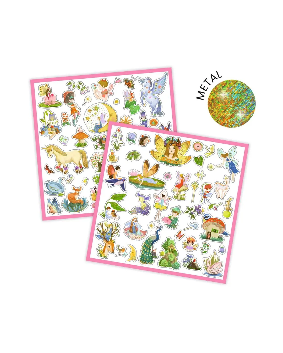 Metaliczne naklejki Djeco Fantazja Metaliczne naklejki Djeco Fantazja